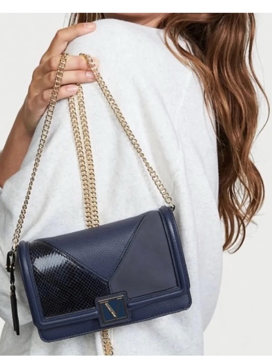 Victoria's Secret Handbags - VICTORIA SECRET - Navy Clutch